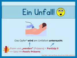 Vorschau - Arbeitsblätter - Einführung Passiv im Präteritum - "Der Unfall" - Seite 2