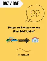 Vorschau - Arbeitsblätter - Einführung Passiv im Präteritum - "Der Unfall" - Deckblatt