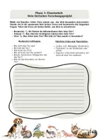 Vorschau - Arbeitsblätter - Gruppenarbeit Biologie Klasse 5/6: Haustiere - Deckblatt