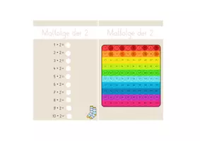 Vorschau - Spiele - Einmaleins - Malfolgen rechnen, drücken, kontrollieren - Seite 3