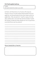 Vorschau - Arbeitsblätter - Weiterschreibgeschichte Die Faschingsüberraschung - Seite 1