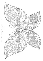 Vorschau - Mal- und Bastelvorlagen - Schmetterlinge Mandalas - Seite 1