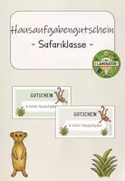 Vorschau - Arbeitsblätter - Materialpaket: Safariklasse (Kl. 1-4) - Seite 1
