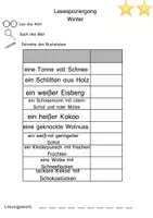 Vorschau - Arbeitsblätter - Lesespaziergang Winter und Fasnacht - Seite 3