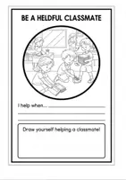 Aperçu - Feuilles d'exercices - Classroom Rules Activity Workbook - Page 1