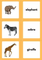 Vorschau - Spiele - Animals Matching Game: Vocabulary (English) - Seite 1