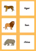 Vorschau - Spiele - Animals Matching Game: Vocabulary (English) - Seite 2