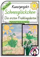 Vorschau - Stundenentwürfe - Kunst im FRÜHLING: Schneeglöckchen - Deckblatt