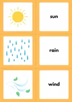 Vorschau - Spiele - Weather Matching Game: Vocabulary (English) - Seite 1