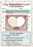 Vorschau - Arbeitsblätter - Valentines Day Cards - Einfache englische Karten mit Sprachhilfen - Seite 1