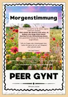 Vorschau - Arbeitsblätter - Peer Gynt - Morgenstimmung: Mitspielsatz + szenische Darstellung - Seite 1