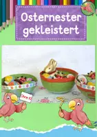 Vorschau - Mal- und Bastelvorlagen - Kunst Ostern, Osternest aus Transparentpapier, Grundschule - Deckblatt