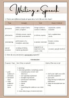 Vorschau - Arbeitsblätter - How to Write a Speech - AB Strukturhilfe und Checkliste - Seite 3