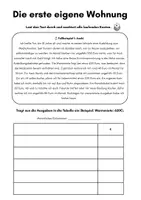 Vorschau - Arbeitsblätter - Die erste eigene Wohnung, 4 Fallbeispiele für Gruppenarbeit - Seite 1