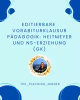 Vorschau - Klassenarbeiten - Vorabiturklausur Pädagogik NS und Heitmeyer - Deckblatt
