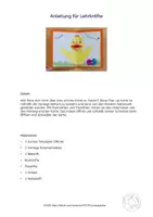 Vorschau - Mal- und Bastelvorlagen - Kunst Ostern, Pop-up Osterkarte Küken, Grundschule - Seite 3