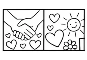 Vorschau - Mal- und Bastelvorlagen - Klassenpuzzle zum Zusammenhalt - Seite 2