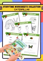Vorschau - Mal- und Bastelvorlagen - CATERPILLAR - Complete Storytime Pack - Seite 1