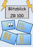 Vorschau - Präsentationen/Tafelbilder - Blitzblick Zahlenraum 100 - Dienes Material - Deckblatt