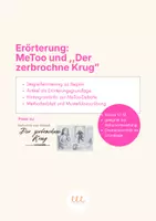 Vorschau - Arbeitsblätter - Der zerbochne Krug- Erörterung zum Thema MeToo - Deckblatt