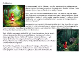 Vorschau - Stationenlernen - Märchen zum Lesen & Ausmalen – Rotkäppchen (Lesetext, Ausmalbilder, Fragen & Präsentation - Seite 3