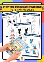 Vorschau - Arbeitsblätter - Pete and his shoes: : Storytime Worksheets & flipbook & mini book & Final Tasks - Seite 1