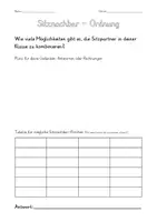 Vorschau - Arbeitsblätter - Gruppenarbeit zu Kombinatorik (Permutation/Kombination) - Seite 1