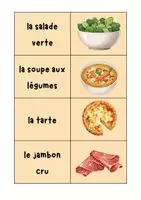 Vorschau - Spiele - Merk es dir - Spiel zum Voci la nourriture Disdonc 6 Unité 4 - Seite 1