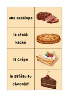 Vorschau - Spiele - Merk es dir - Spiel zum Voci la nourriture Disdonc 6 Unité 4 - Seite 3