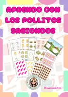 Vista previa - Tarjetas / Manipulativos - MATERIAL MANIPULATIVO INFANTIL. LOS POLLITOS SABIONDOS - Portada