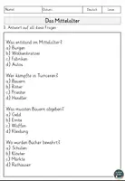 Vorschau - Arbeitsblätter - Das Mittelalter – Arbeitsblätter mit Lesetext, Leseverstehen - Seite 3