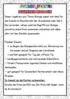 Vorschau - Arbeitsblätter - Biologie Unterricht – Legekreis Einstieg Tag der offenen Tür Spiel - Seite 1