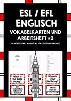 Vorschau - Arbeitsblätter - ENGLISH VOCABULARY CARDS & WORKBOOK FOR GERMAN SPEAKERS #2 - Deckblatt