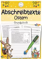 Vorschau - Arbeitsblätter - Abschreibtexte Ostern | Grundschrift (GS) | Grundschule - Deckblatt