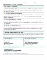 Vorschau - Arbeitsblätter - How to Write a Conclusion – Argumentative Essays (Sek II / Abitur) - Repition Argumentative Writing - Seite 1