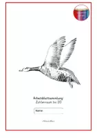 Vorschau - Arbeitsblätter - Arbeitsblattsammlung Gans - Zahlen im Zahlenraum bis 20 -Grundschrift - Deckblatt