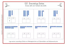 Vorschau - Arbeitsblätter - Arbeitsblattsammlung Gans - Zahlen im Zahlenraum bis 20 -Grundschrift - Seite 2