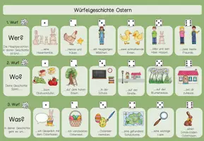 Vorschau - Arbeitsblätter - Würfelgeschichte Ostern - Seite 3