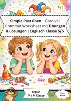 Vorschau - Arbeitsblätter - Karneval Simple Past Klasse 5/6 - Deckblatt