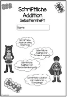 Vorschau - Arbeitsblätter - Schriftliche Addition Selbstlernheft - Seite 1