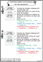 Vorschau - Arbeitsblätter - Schriftliche Addition Selbstlernheft - Seite 3