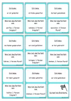Vorschau - Spiele - Materialpaket: Zeitformen Verben - Lernspiel "Ich habe... wer hat ... ? - Seite 2