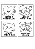 Vorschau - Mal- und Bastelvorlagen - Valentines Day Love Idioms zum Ausmalen - Seite 3
