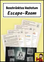 Vorschau - Arbeitsblätter - Beschränktes Wachstum im Kriminalfall – Escape Room - Deckblatt