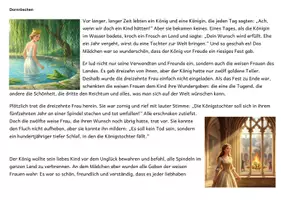 Vorschau - Mal- und Bastelvorlagen - Märchen zum Lesen und Ausmalen - Dornröschen (+ Fragen + Präsentation) - Seite 3