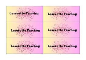 Vorschau - Spiele - Lesekette für Karneval/Fasching (Deutsch) - Seite 1