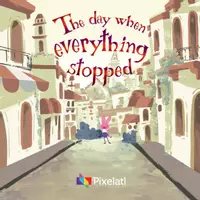 Vorschau - Bildkarten - The day when everything stopped - Kinderbuch auf Englisch - Deckblatt