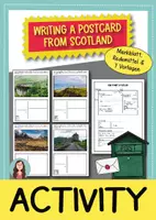 Vorschau - Arbeitsblätter - Writing a Postcard from Scotland | Postkarte schreiben Englisch - Deckblatt