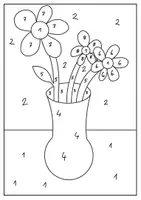 Vorschau - Arbeitsblätter - Kunst Kleben nach Zahlen/ Collagen / Malen nach Zahlen - Deckblatt