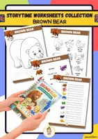 anteprima - Esercizi - BROWN BEAR STORYTIME WHORKSHEETS COLLECTION - Pagina di copertina